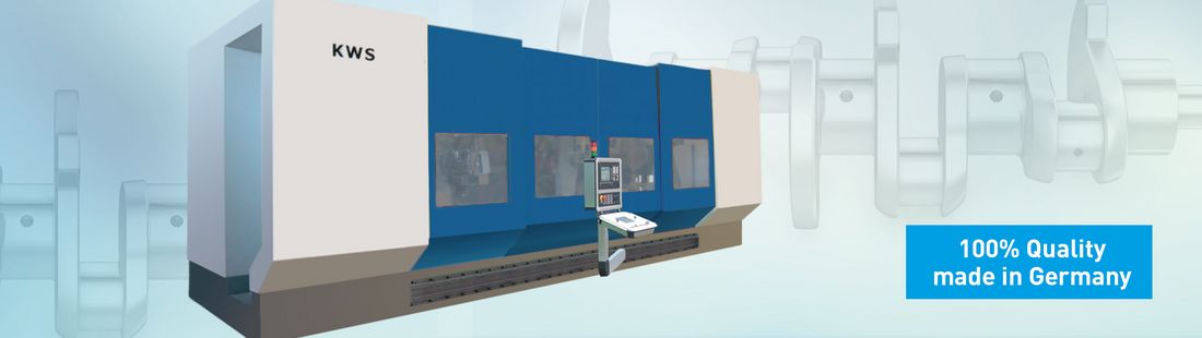 CNC Maschine zum Finishen von Kurbelwellen und rotativen Teilen.